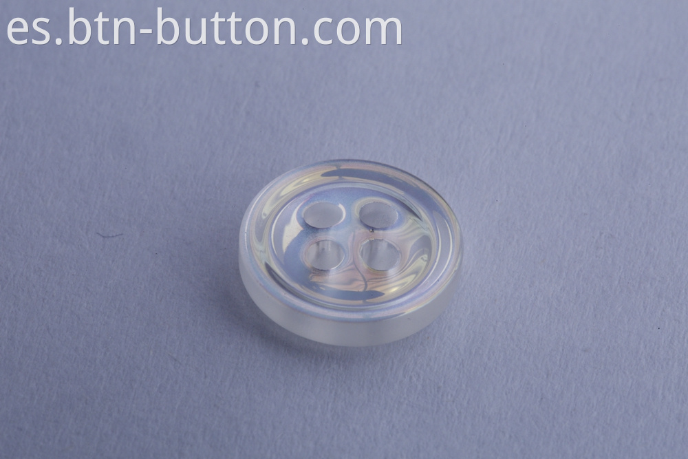 Resin colored buttons for shirts